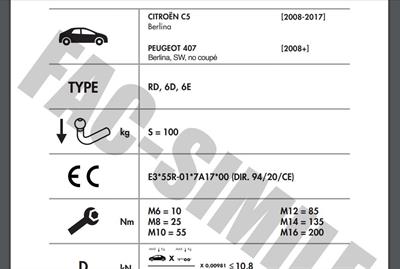 DİKEY SÖKTAK CİTROEN C5 - PEUGEOT 407