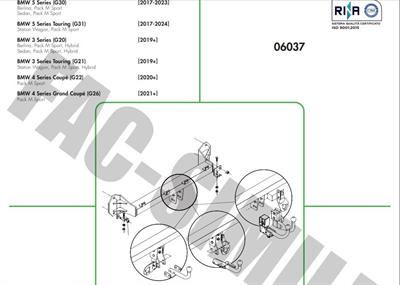 Dikey Sök-Tak Gizli Model BMW 3 SERİSİ - 4 SERİSİ - 5 SERİSİ