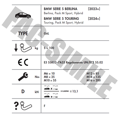 BMW 5 SERİSİ DİKEY SÖKTAK 