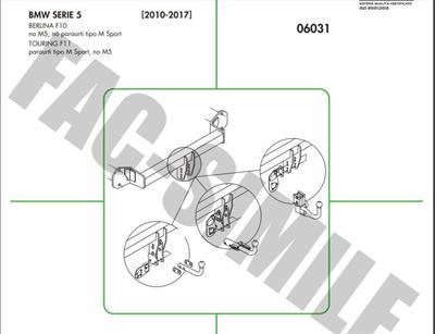 DİKEY SÖKTAK BMW 5 SERİSİ (2010 - 2017) - 5 SERİSİ TOURİNG (2012-2017) 