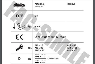 YATAY SÖKTAK MAZDA 6