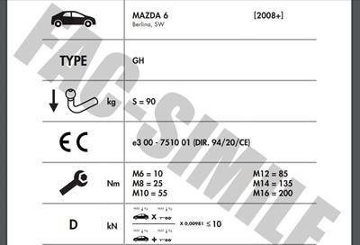 DİKEY SÖKTAK MAZDA 6