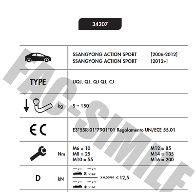 SSANGYONG ACTYON SPORT - KORANDO SPORT