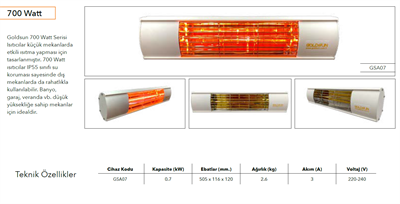 GOLDSUN AQUA PORTATİF 700 W