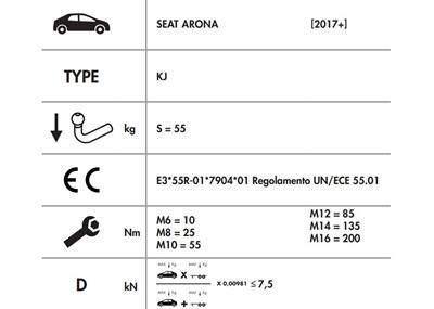 YATAY SÖKTAK SEAT ARONA