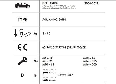 YATAY SÖKTAK OPEL ASTRA