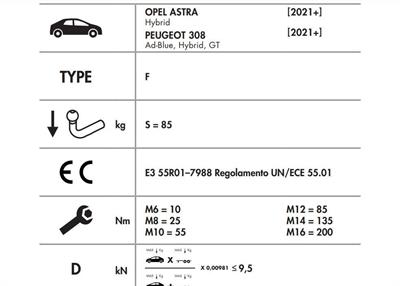 DİKEY SÖKTAK OPEL ASTRA - PEUGEOT 308 