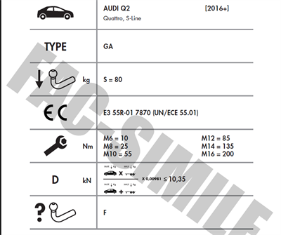 YATAY SÖKTAK Audi A3 - Volkswagen Golf - Seat Leon - Audi Q2