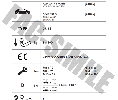 DİKEY SÖKTAK Audi A4  - Seat Exeo 