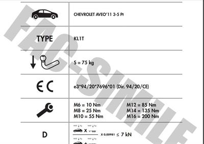 YATAY SÖKTAK CHEVROLET  AVEO SEDAN + HEÇBEK