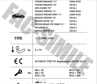 KISA ŞASE CİTROEN  BERLİNGO - PEUGEOT PARTNER - RİFTER - TOYOTA PROACE CİTY - FİAT DOBLO - OPEL COMBO - PARTNER TEPE 