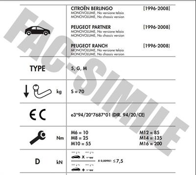 YATAY SÖKTAK CİTROEN BERLİNGO - PEUGEOT PARTNER - RANCH