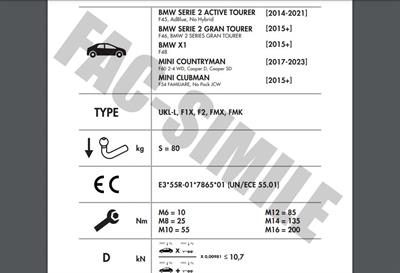 YATAY SÖKTAK BMW 2 SERİSİ -  X1  - MİNİ CLUBMAN - MİNİ COUNTRYMAN