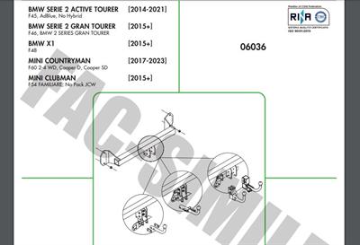 YATAY SÖKTAK BMW 2 SERİSİ -  X1  - MİNİ CLUBMAN - MİNİ COUNTRYMAN
