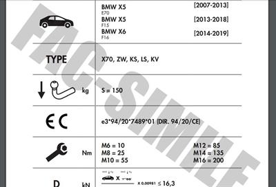 Dikey Sök-Tak Gizli Model BMW X5 - BMW X6 