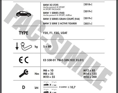 DİKEY SÖKTAK BMW 1 SERİSİ - 2 SERİSİ - X2 