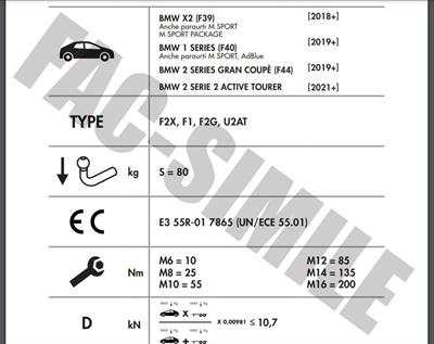 YATAY SÖKTAK BMW 1 SERİSİ - 2 SERİSİ - X2 
