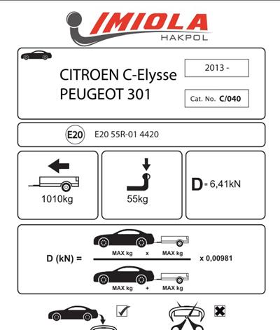 CİTROEN C ELYSEE - PEUGEOT 301 