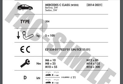 YATAY SÖKTAK MERCEDES C SERİSİ