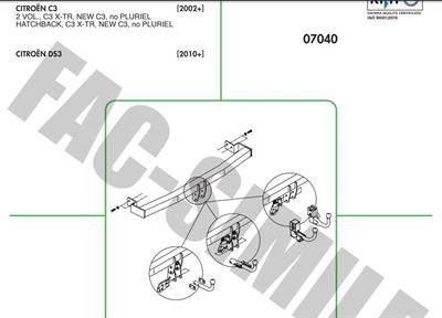 DİKEY SÖKTAK CİTROEN C3 - DS3 - CS XTR