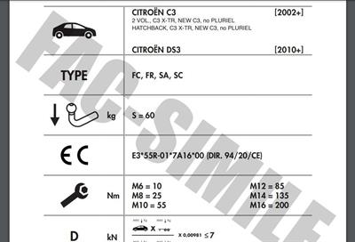 DİKEY SÖKTAK CİTROEN C3 - DS3 - CS XTR