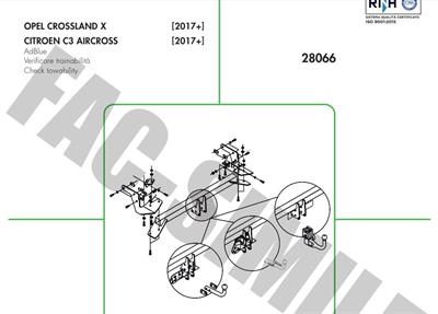 Dikey Sök-Tak Gizli Model OPEL CROSSLAND - CİTROEN C3 AİRCROSS