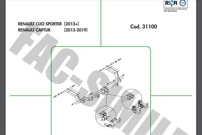DİKEY SÖKTAK RENAULT CAPTUR - CLİO STATİON