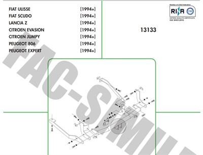 PEUGEOT 806 - EXPERT - LANCİA ZETA - FİAT ULYSEE - SCUDO - CİTROEN JUMPY - EVASION 