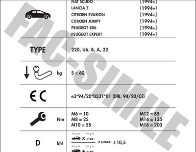 PEUGEOT 806 - EXPERT - LANCİA ZETA - FİAT ULYSEE - SCUDO - CİTROEN JUMPY - EVASION 