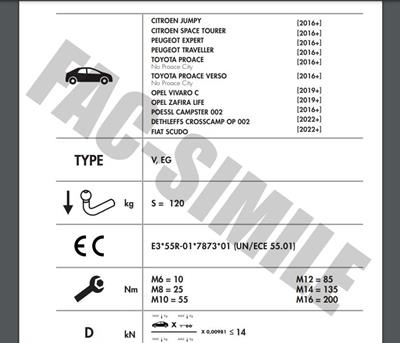 YATAY SÖKTAK FİAT SCUDO - OPEL ZAFİRA - CİTROEN JUMPY - SPACE TOURER - PEUGEOT EXPERT - TRAVELLER - TOYOTA PROACE - PROACE VERSO 