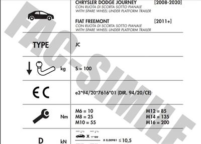 YATAY SÖKTAK DODGE JOURNEY - FİAT FREEMONT 