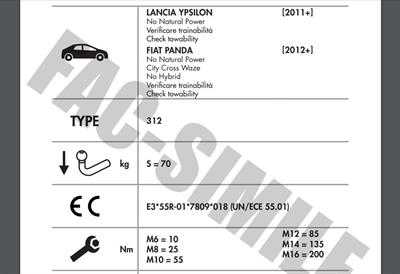 YATAY SÖKTAK FİAT PANDA -  LANCİA YPSİLON
