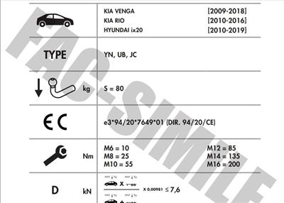 YATAY SÖKTAK KİA RİO - VENGA - HYUNDAİ İX20 