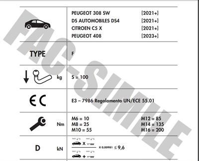 PEUGEOT 308 SW  - 408 - CİTROEN C5 X - DS 4