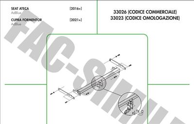 DİKEY SÖKTAK SEAT ATECA - CUPRA FORMENTOR TERRAMAR 