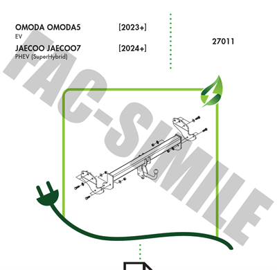 DİKEY SÖKTAK CHERY OMODA - JAECOO JAECOO7 - TİGGO