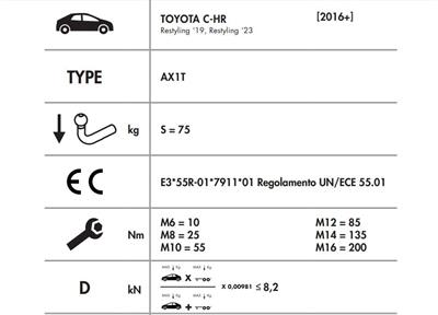YATAY SÖKTAK TOYOTA C-HR - COROLLA HEÇBEK