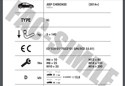 YATAY SÖKTAK JEEP CHEROKEE