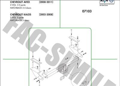 YATAY SÖKTAK CHEVROLET  AVEO - KALOS