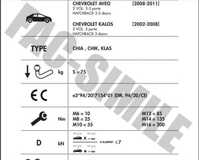 YATAY SÖKTAK CHEVROLET  AVEO - KALOS