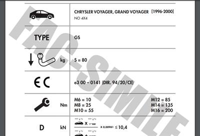 CHRYSLER  VOYAGER  - GRAND VOYAGER