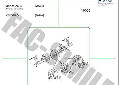 DİKEY SÖKTAK CİTROEN C4 - C4X - JEEP AVENGER