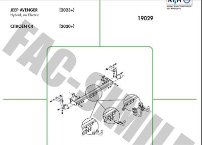 YATAY SÖKTAK CİTROEN C4 - C4X - JEEP AVENGER