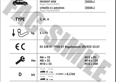 DİKEY SÖKTAK OPEL GRANDLAND X - PEUGEOT 3008 - 5008  - CİTROEN C5 AİRCROSS 
