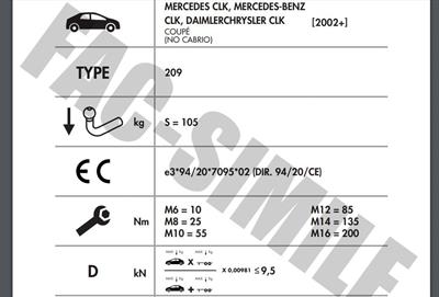 YATAY SÖKTAK MERCEDES CLK