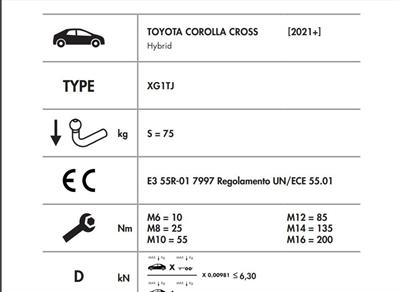 YATAY SÖKTAK TOYOTA COROLLA