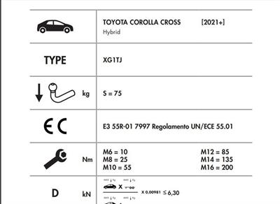 DİKEY SÖKTAK TOYOTA COROLLA
