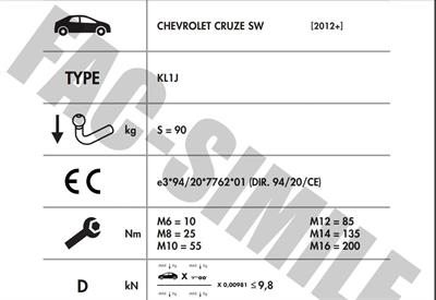 YATAY SÖKTAK CHEVROLET CRUZE