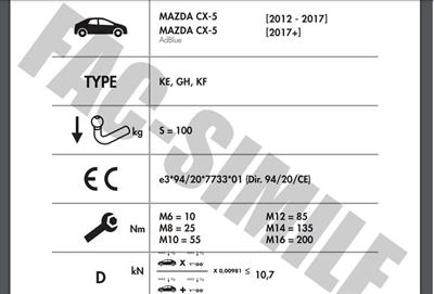 yatay söktak MAZDA CX-5