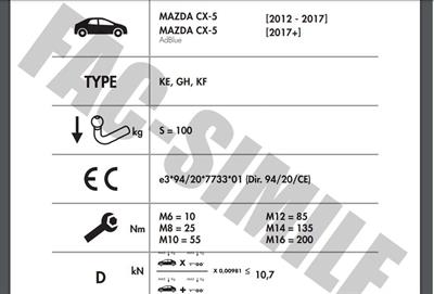 DİKEY söktak MAZDA CX-5